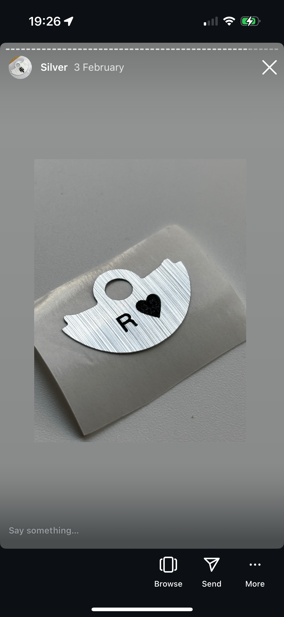 NH34/NH35/NH36 Silver Custom Rotor Cover