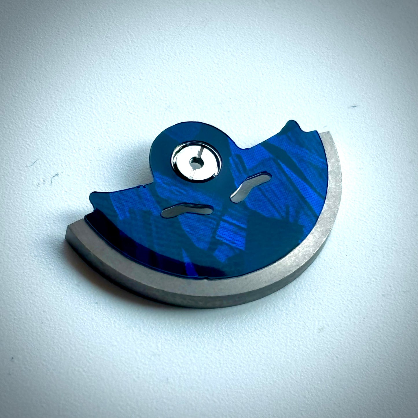 NH34/NH35 Blue Forged Carbon Fibre effect Rotor Cover